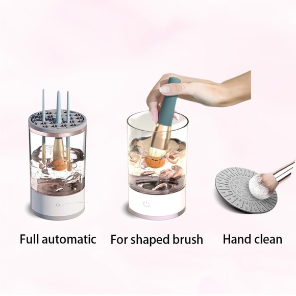 Eleganiiii Brush Cleaner Machine-Electric White Transparent NWT - Picture 6 of 10